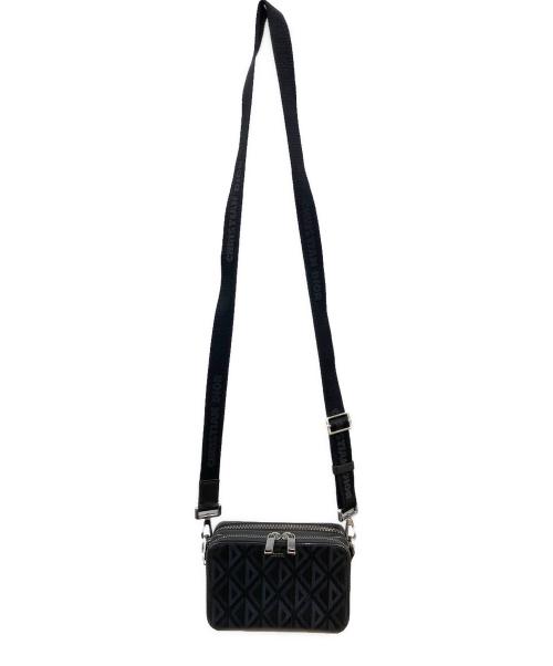 Christian Dior（クリスチャン ディオール）Christian Dior (クリスチャン ディオール) CDダイヤモンド ショルダーバッグ ブラック×ネイビーの古着・服飾アイテム