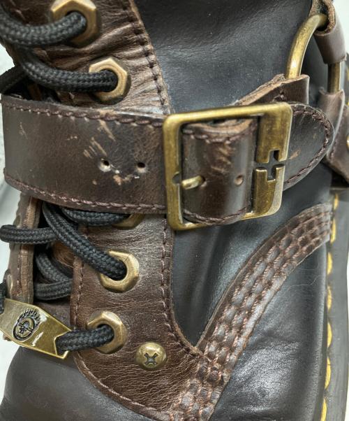 Dr.Martens（ドクターマーチン）Dr.Martens (ドクターマーチン) 460 HARNESS  8ホールブーツ ブラウン サイズ:25cmの古着・服飾アイテム