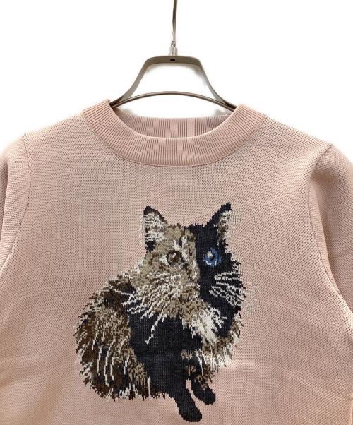 furfur（ファーファー）furfur (ファーファー) キメラキャットセーター ピンク サイズ:FREE 未使用品の古着・服飾アイテム