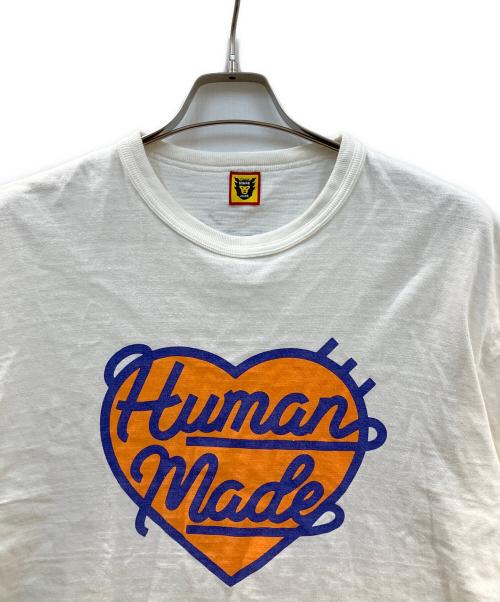 HUMAN MADE（ヒューマンメイド）HUMAN MADE (ヒューマンメイド) ハートロゴTシャツ ホワイト サイズ:ーの古着・服飾アイテム