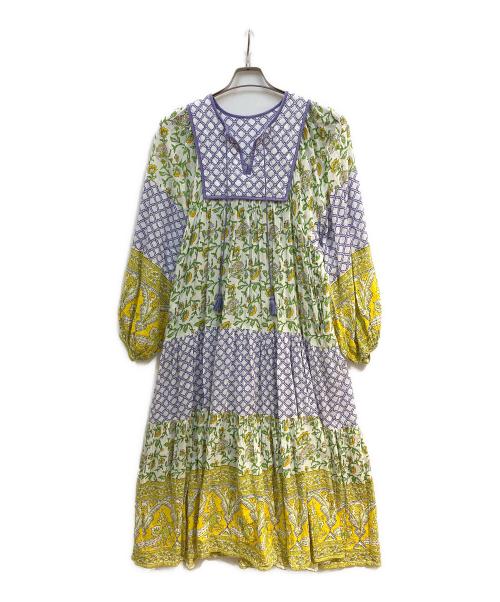 SLOBE IENA（スローブ イエナ）SLOBE IENA (スローブ イエナ) インドパネルプリントドッキングワンピース マルチカラー サイズ:36の古着・服飾アイテム