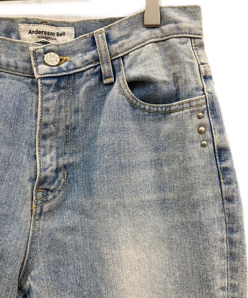 ANDERSSON BELL（アンダーソンベル）ANDERSSON BELL (アンダーソンベル) STUDDED BOOTS-CUT JEANS インディゴ サイズ:Mの古着・服飾アイテム