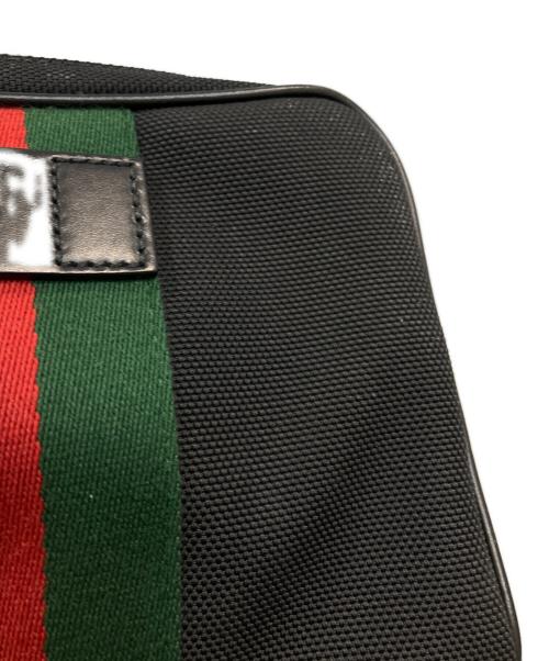 GUCCI（グッチ）GUCCI (グッチ) シェリーラインウエストバッグ ブラックの古着・服飾アイテム
