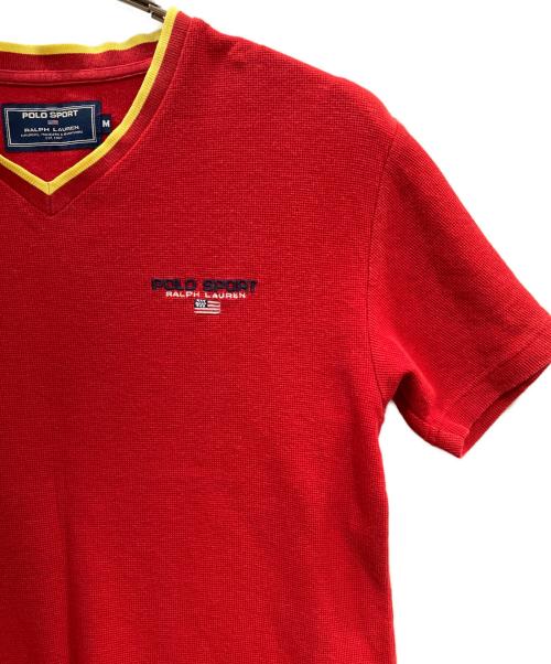 POLO SPORT（ポロスポーツ）POLO SPORT (ポロスポーツ) 半袖ニット レッド サイズ:Mの古着・服飾アイテム