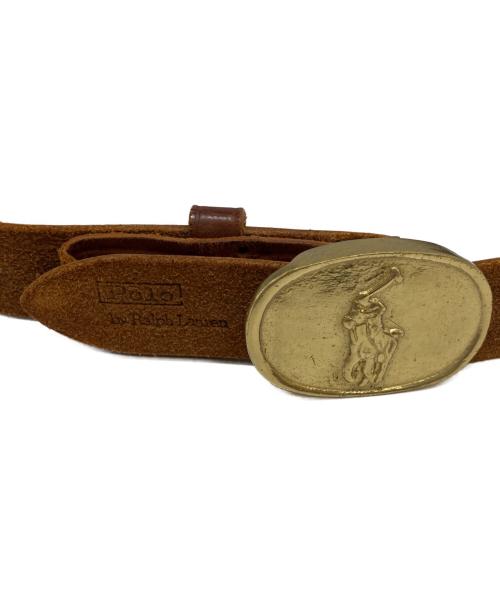 POLO RALPH LAUREN（ポロ・ラルフローレン）POLO RALPH LAUREN (ポロ・ラルフローレン) ポニーバックルベルト ブラウンの古着・服飾アイテム
