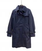 BLUE LABEL CRESTBRIDGEブルーレーベルクレストブリッジ）の古着「ライナー付トレンチコート」｜ネイビー