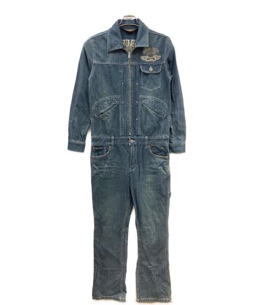 VANSON（バンソン）VANSON (バンソン) デニムオールインワン つなぎ インディゴ サイズ:Mの古着・服飾アイテム