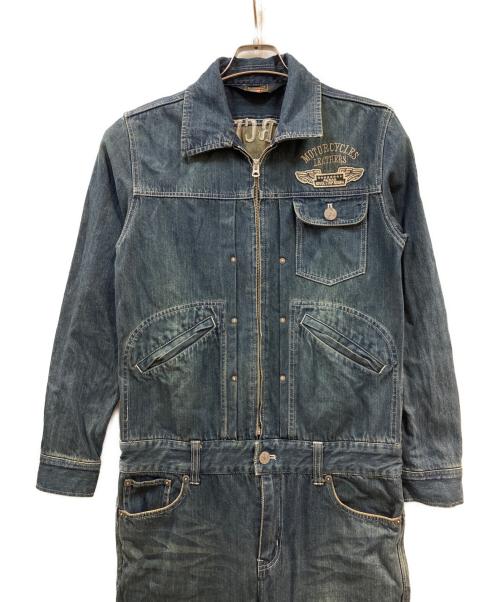 VANSON（バンソン）VANSON (バンソン) デニムオールインワン つなぎ インディゴ サイズ:Mの古着・服飾アイテム