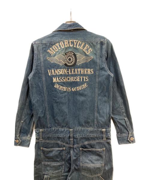 VANSON（バンソン）VANSON (バンソン) デニムオールインワン つなぎ インディゴ サイズ:Mの古着・服飾アイテム