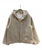 DANTONダントン）の古着「ZIP HOODED JACKET」｜ベージュ