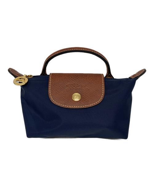 LONGCHAMP（ロンシャン）LONGCHAMP (ロンシャン) ル プリアージュ オリジナル ハンドル付きポーチ ネイビーの古着・服飾アイテム