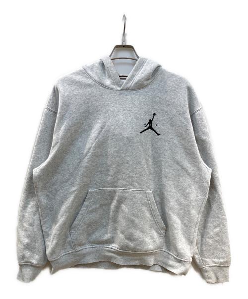 JORDAN（ジョーダン）JORDAN (ジョーダン) ジャンプマン フリース プルオーバー L/S フーディ グレー サイズ:Ⅼの古着・服飾アイテム