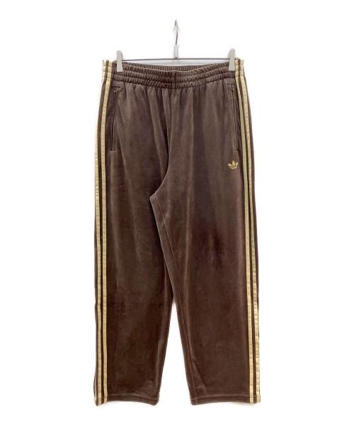 adidas（アディダス）adidas (アディダス) FIREBIRD VELOUR TRACK PANTS ブラウン サイズ:XLの古着・服飾アイテム