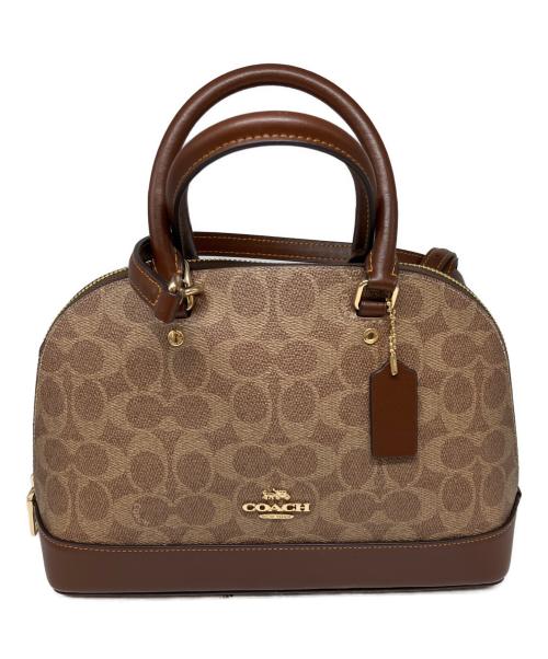 COACH（コーチ）COACH (コーチ) ショルダー 2WAY シグネチャー ブラウンの古着・服飾アイテム
