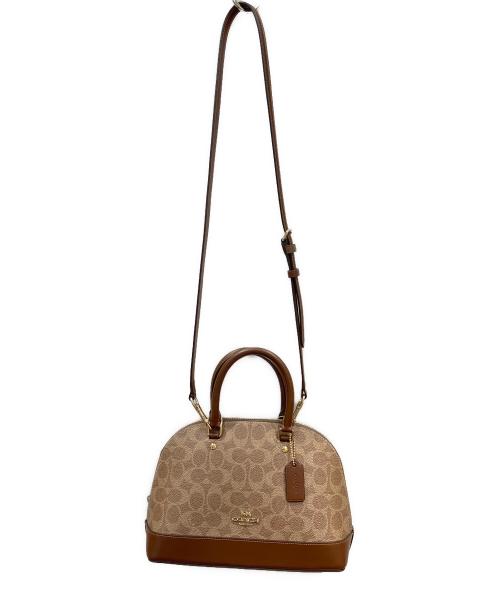 COACH（コーチ）COACH (コーチ) ショルダー 2WAY シグネチャー ブラウンの古着・服飾アイテム