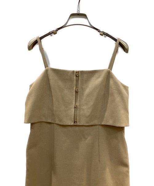 JUSGLITTY（ジャスグリッティー）JUSGLITTY (ジャスグリッティー) NEWレイヤードキャミワンピース ベージュ サイズ:1の古着・服飾アイテム