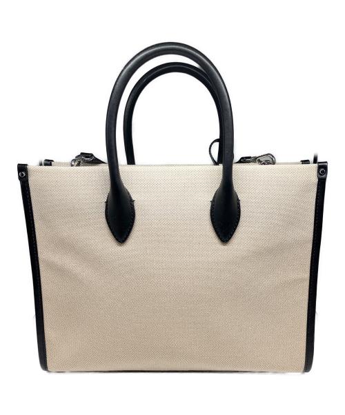 MICHAEL KORS（マイケルコース）MICHAEL KORS (マイケルコース) 2WAYキャンバストート ベージュの古着・服飾アイテム
