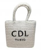 CDL TOKYOシー・ディー・エル）の古着「Hand Stitched Mini Basket ハンドバッグ」｜ホワイト