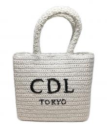 CDL TOKYO（シー・ディー・エル）の古着「Hand Stitched Mini Basket ハンドバッグ」｜ホワイト