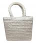 CDL TOKYO (シー・ディー・エル) Hand Stitched Mini Basket ハンドバッグ ホワイト：8000円