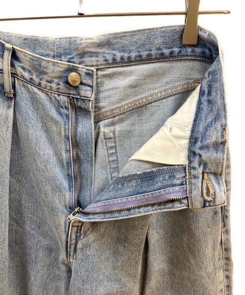 Graphpaper（グラフペーパー）Graphpaper (グラフペーパー) ARKnets別注 Selvage Denim Two Tuck Wide Pants インディゴ サイズ:不明の古着・服飾アイテム