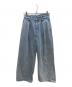Graphpaper（グラフペーパー）の古着「ARKnets別注 Selvage Denim Two Tuck Wide Pants」｜インディゴ