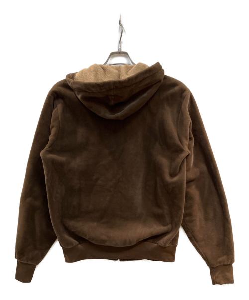 CarHartt（カーハート）CarHartt (カーハート) 80's-90's 三角タグベロアジップパーカー ブラウン サイズ:Mの古着・服飾アイテム