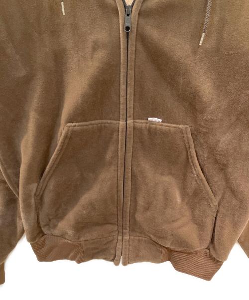 CarHartt（カーハート）CarHartt (カーハート) 80's-90's 三角タグベロアジップパーカー ブラウン サイズ:Mの古着・服飾アイテム
