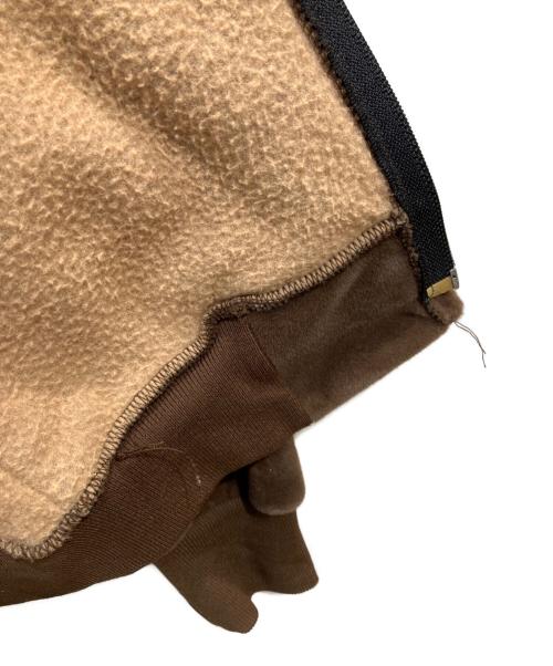 CarHartt（カーハート）CarHartt (カーハート) 80's-90's 三角タグベロアジップパーカー ブラウン サイズ:Mの古着・服飾アイテム