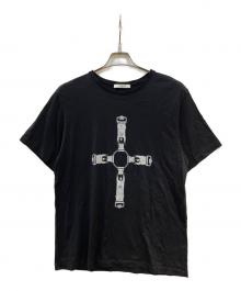 GIVENCHY（ジバンシィ）の古着「キーリングプリントスタッズTシャツ」｜ブラック