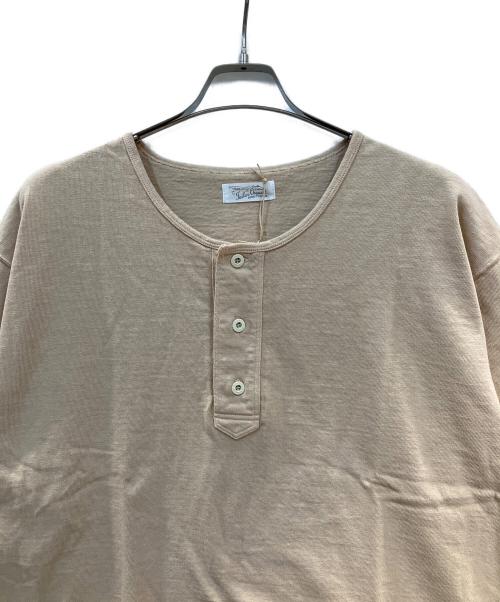 ORGUEIL（オルゲイユ）ORGUEIL (オルゲイユ) ヘンリーネックカットソー ベージュ サイズ:46 未使用品の古着・服飾アイテム
