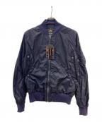 uniform experiment×ALPHAユニフォームエクスペリメント×アルファ）の古着「MA-1ジャケット」｜ネイビー