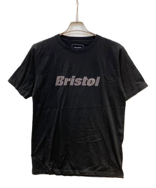 F.C.R.B.（エフシーレアルブリストル）F.C.R.B. (エフシーレアルブリストル) ラインストーンTシャツ ブラック サイズ:XLの古着・服飾アイテム