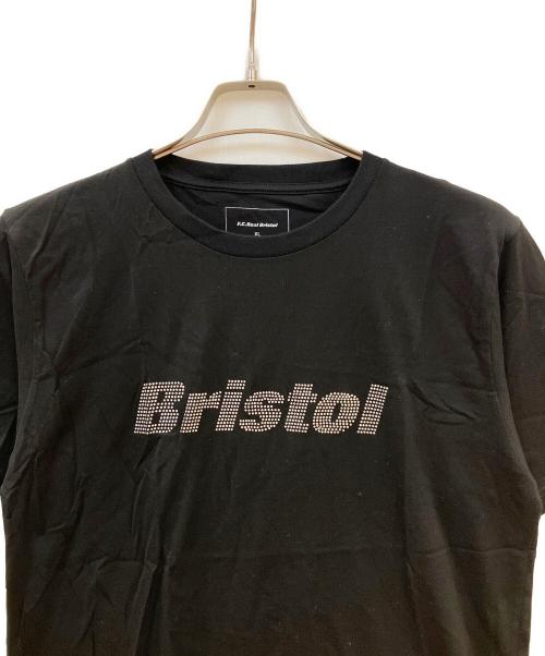 F.C.R.B.（エフシーレアルブリストル）F.C.R.B. (エフシーレアルブリストル) ラインストーンTシャツ ブラック サイズ:XLの古着・服飾アイテム