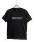 F.C.R.B.（エフシーレアルブリストル）の古着「ラインストーンTシャツ」｜ブラック