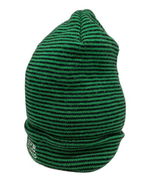 SUPREME（シュプリーム）SUPREME (シュプリーム) small stripe beanie ニット帽 グリーンの古着・服飾アイテム