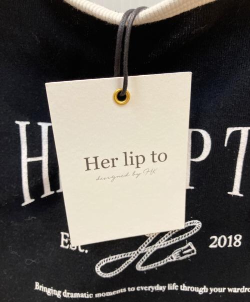 HER LIP TO（ハーリップトゥ）HER LIP TO (ハーリップトゥ) Her lip to Logo Long Dress ブラック サイズ:Mの古着・服飾アイテム