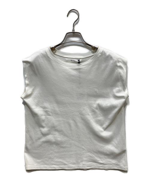 HER LIP TO（ハーリップトゥ）Her lip to (ハーリップトゥ) ノースリーブカットソー ホワイト サイズ:FREEの古着・服飾アイテム