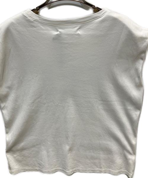 HER LIP TO（ハーリップトゥ）Her lip to (ハーリップトゥ) ノースリーブカットソー ホワイト サイズ:FREEの古着・服飾アイテム