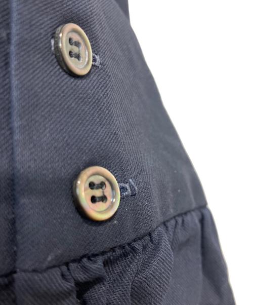 IENA（イエナ）IENA (イエナ) コットンシュリンクフリルブラウス ネイビー サイズ:表記記名無しの古着・服飾アイテム