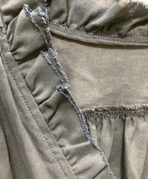 IENA（イエナ）IENA (イエナ) コットンシュリンクフリルブラウス ネイビー サイズ:表記記名無しの古着・服飾アイテム
