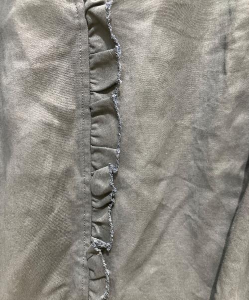 IENA（イエナ）IENA (イエナ) コットンシュリンクフリルブラウス ネイビー サイズ:表記記名無しの古着・服飾アイテム