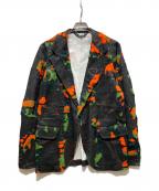 COMME des GARCONS HOMME PLUSコムデギャルソンオムプリュス）の古着「Faux Fur Printed Blazer」｜ブラウン