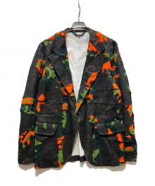 COMME des GARCONS HOMME PLUS（コムデギャルソンオムプリュス）の古着「Faux Fur Printed Blazer」｜ブラウン