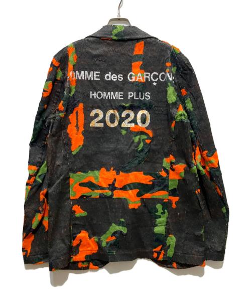COMME des GARCONS HOMME PLUS（コムデギャルソンオムプリュス）COMME des GARCONS HOMME PLUS (コムデギャルソンオムプリュス) Faux Fur Printed Blazer ブラウン サイズ:Mの古着・服飾アイテム