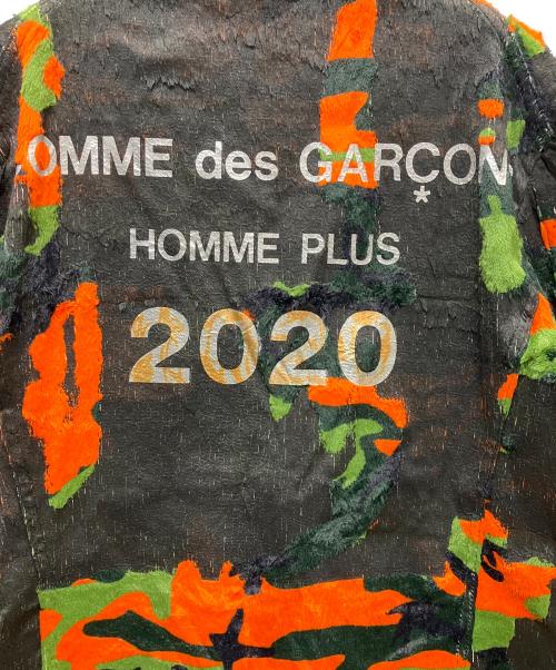COMME des GARCONS HOMME PLUS（コムデギャルソンオムプリュス）COMME des GARCONS HOMME PLUS (コムデギャルソンオムプリュス) Faux Fur Printed Blazer ブラウン サイズ:Mの古着・服飾アイテム
