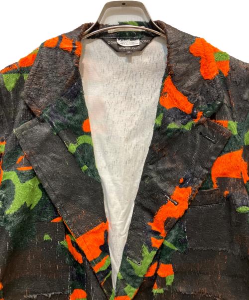 COMME des GARCONS HOMME PLUS（コムデギャルソンオムプリュス）COMME des GARCONS HOMME PLUS (コムデギャルソンオムプリュス) Faux Fur Printed Blazer ブラウン サイズ:Mの古着・服飾アイテム