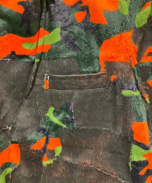 COMME des GARCONS HOMME PLUS（コムデギャルソンオムプリュス）COMME des GARCONS HOMME PLUS (コムデギャルソンオムプリュス) Faux Fur Printed Blazer ブラウン サイズ:Mの古着・服飾アイテム