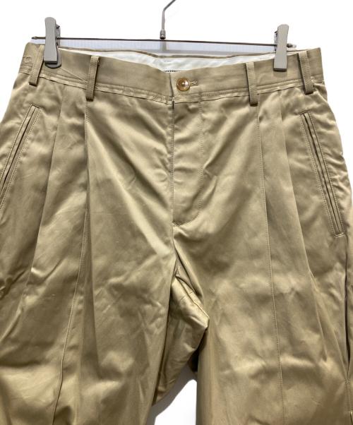 KHOKI（コッキ）KHOKI (コッキ) Pleated Chino Pants ベージュ サイズ:Lの古着・服飾アイテム