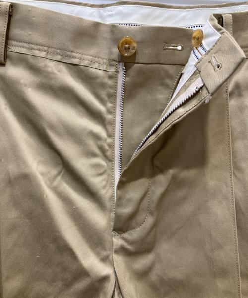 KHOKI（コッキ）KHOKI (コッキ) Pleated Chino Pants ベージュ サイズ:Lの古着・服飾アイテム